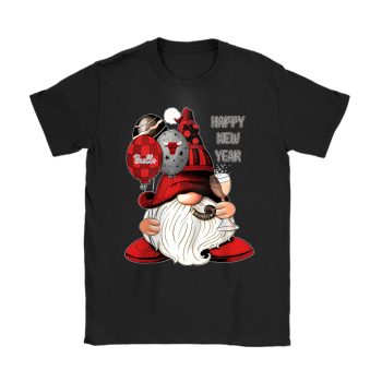 Chicago Bulls Happy New Year NBA Gift For Fan Cute Gnomes Unisex T-Shirt Cotton Tee TAT22454