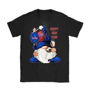 Chicago Cubs Happy New Year MLB Gift For Fan Cute Gnomes Unisex T-Shirt Cotton Tee TAT22435