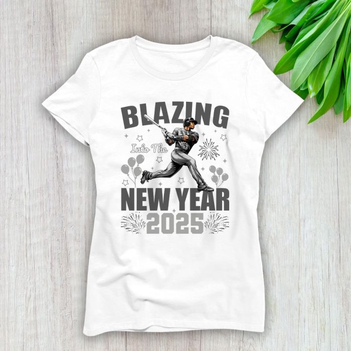 Chicago White Sox Blazing Into The New Year MLB Gift For Fan Hello 2025 Unisex Sweatshirt TAS22430