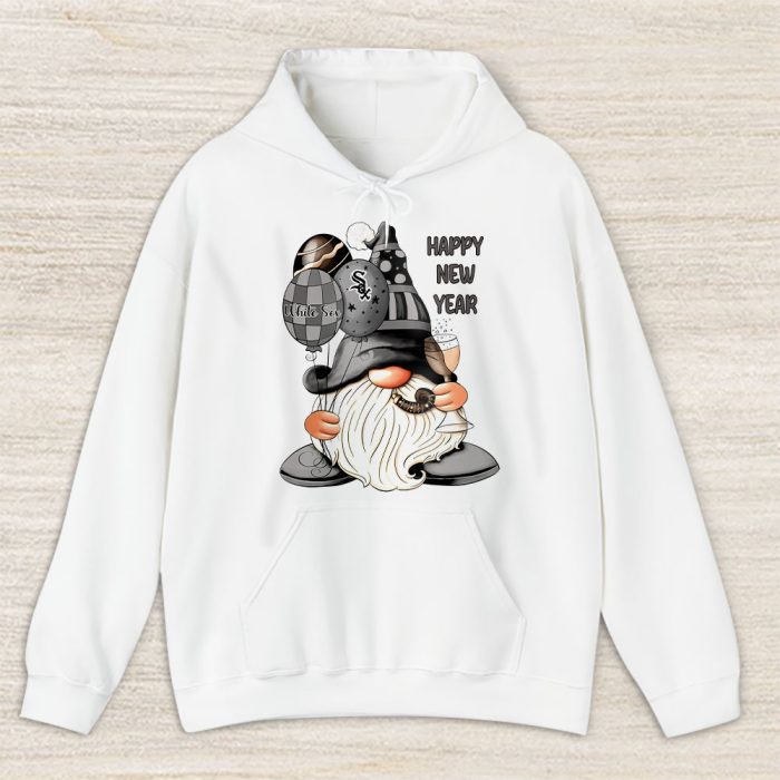Chicago White Sox Happy New Year MLB Gift For Fan Cute Gnomes Unisex Hoodie TAH22429