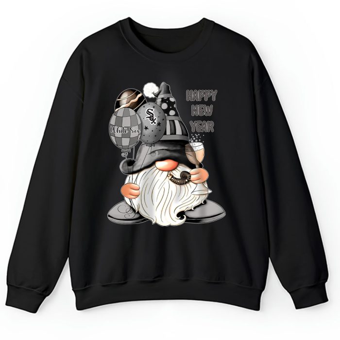 Chicago White Sox Happy New Year MLB Gift For Fan Cute Gnomes Unisex Sweatshirt TAS22429
