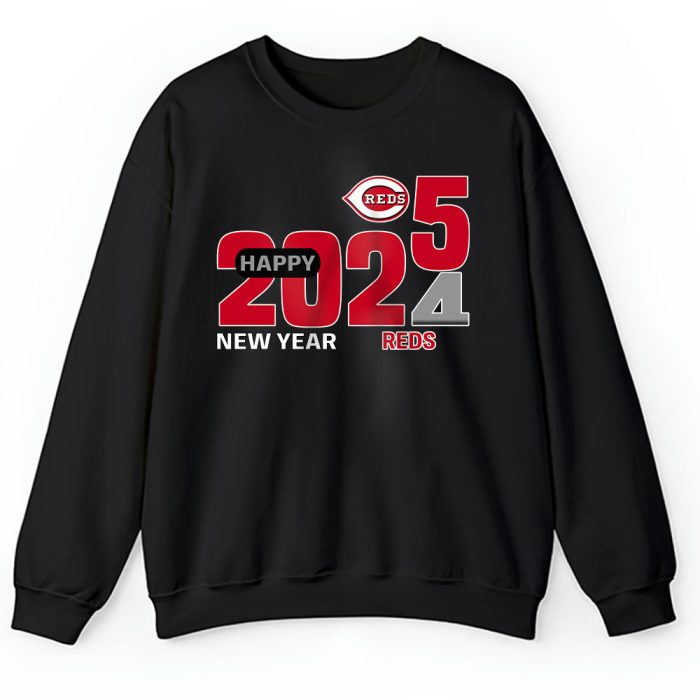Cincinnati Reds Happy New Year MLB Gift For Fan Hello 2025 Unisex Sweatshirt TAS22470