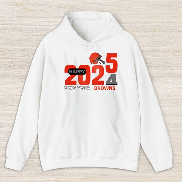 Cleveland Browns Blazing New Year NFL Gift For Fan Hello 2025 Unisex Hoodie TAH22477