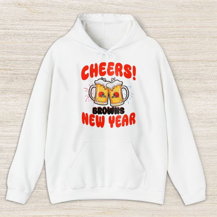 Cleveland Browns Happy New Year NFL Gift For Fan Cheers 2025 Unisex Hoodie TAH22476