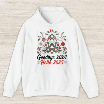 Cleveland Browns Happy New Year NFL Gift For Fan Goodbye 2024 Hello 2025 Unisex Hoodie TAH22478