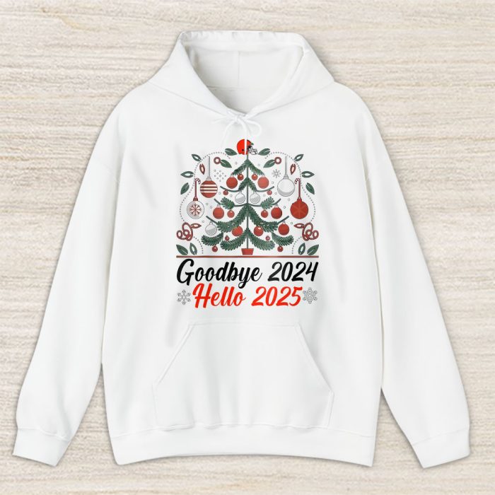 Cleveland Browns Happy New Year NFL Gift For Fan Goodbye 2024 Hello 2025 Unisex Hoodie TAH22478