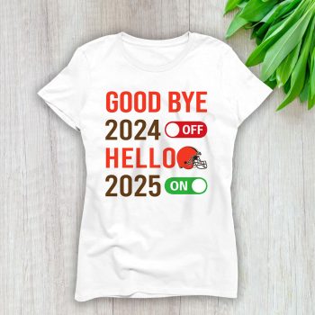 Cleveland Browns Happy New Year NFL Gift For Fan Goodbye 2024 Hello 2025 Unisex Sweatshirt TAS22479