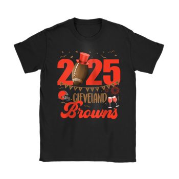 Cleveland Browns Happy New Year NFL Gift For Fan Unisex T-Shirt Cotton Tee TAT22487