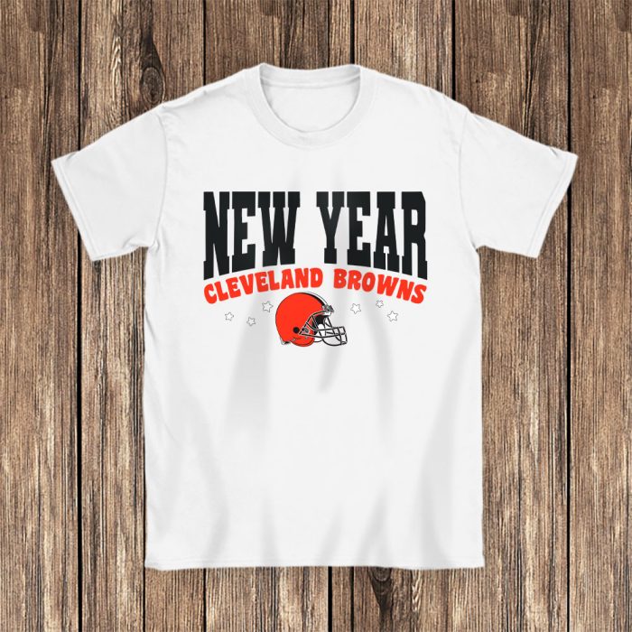 Cleveland Browns Happy New Years NFL Gift For Fan Unisex T-Shirt Cotton Tee TAT22484