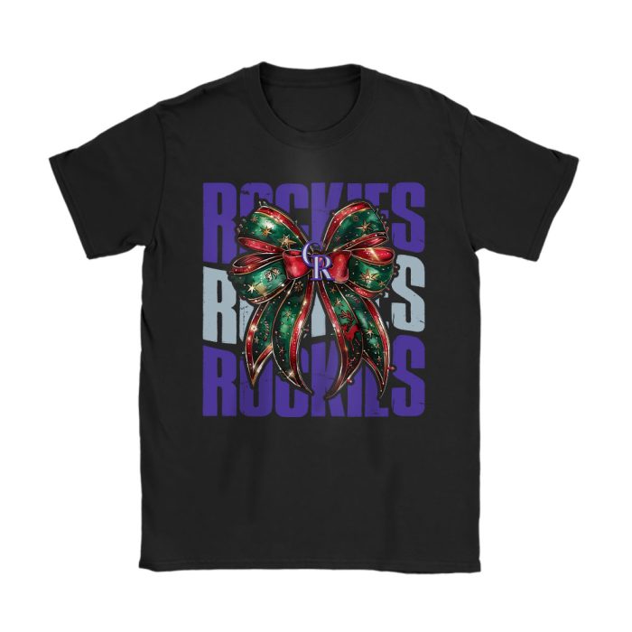 Colorado Rockies Merry Christmas MLB Gift For Fan Christmas Funny Unisex T-Shirt Cotton Tee TAT23212