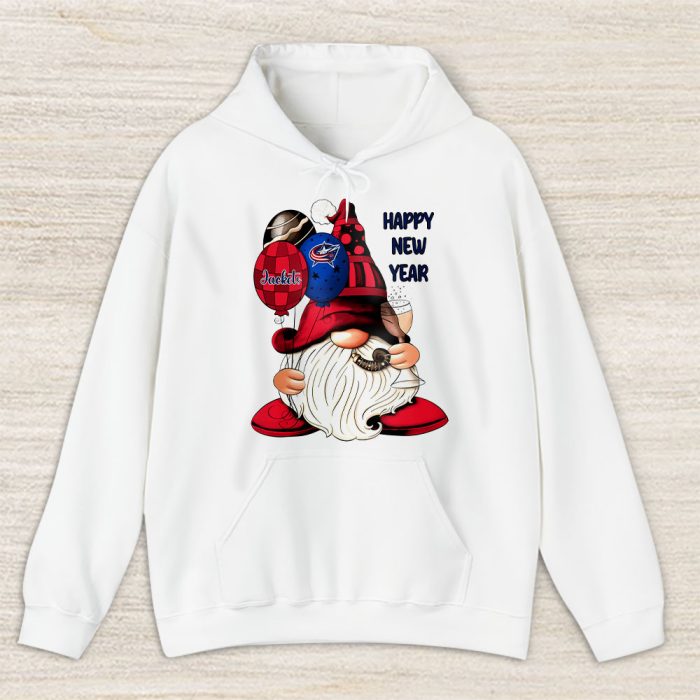 Columbus Blue Jackets Happy New Year NHL Gift For Fan Cute Gnomes Unisex Hoodie TAH22413