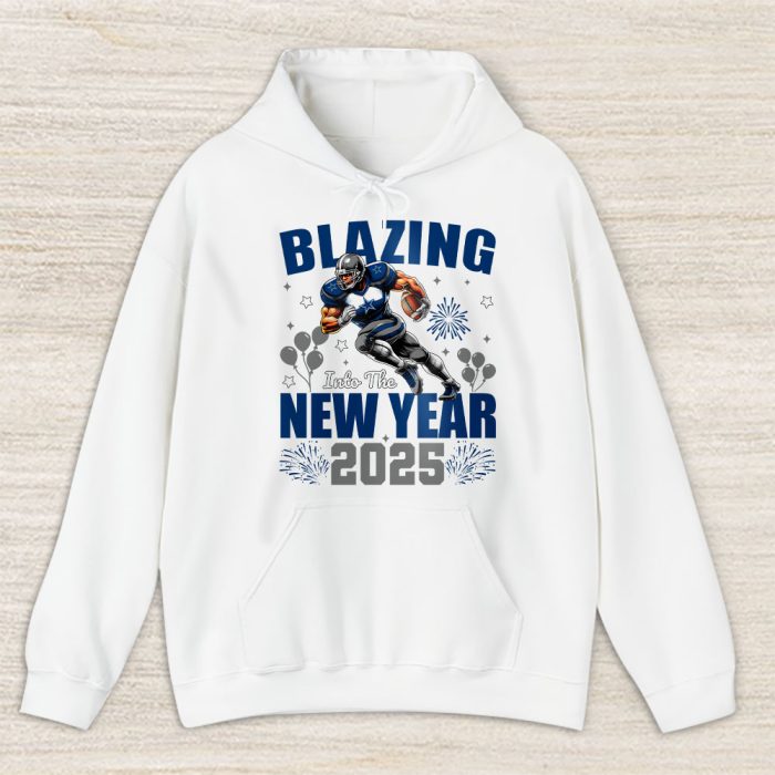 Dallas Cowboys Blazing New Year NFL Gift For Fan Hello 2025 Unisex Hoodie TAH22535