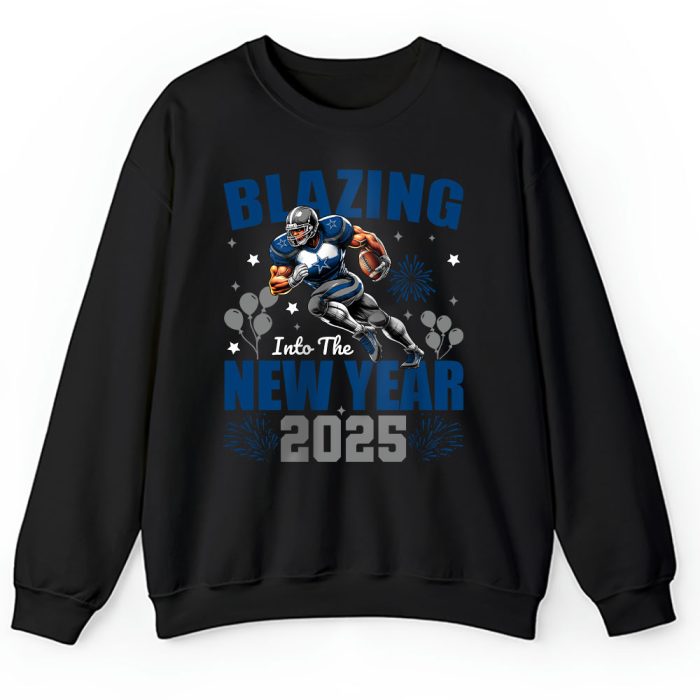 Dallas Cowboys Blazing New Year NFL Gift For Fan Hello 2025 Unisex Sweatshirt TAS22535