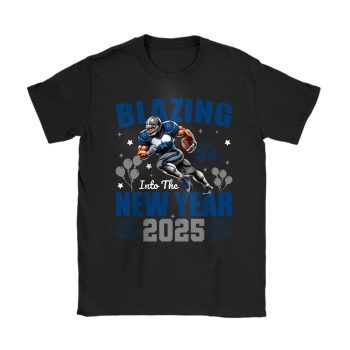 Dallas Cowboys Blazing New Year NFL Gift For Fan Hello 2025 Unisex T-Shirt Cotton Tee TAT22535