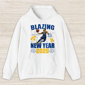 Denver Nuggets Blazing Into The New Year NBA Gift For Fan Hello 2025 Unisex Hoodie TAH22559