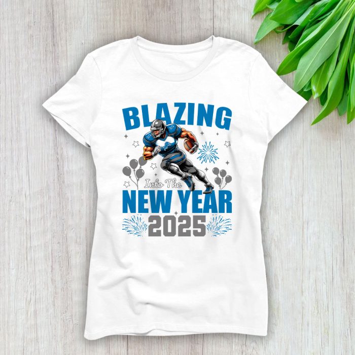 Detroit Lions Blazing New Year NFL Gift For Fan Hello 2025 Unisex Sweatshirt TAS22573