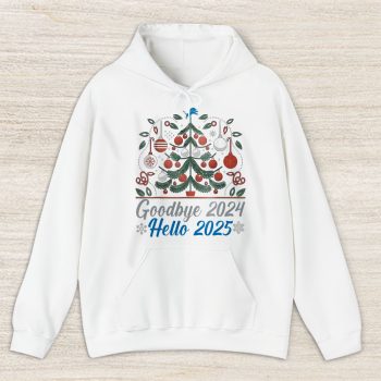 Detroit Lions Happy New Year NFL Gift For Fan Goodbye 2024 Hello 2025 Unisex Hoodie TAH22562