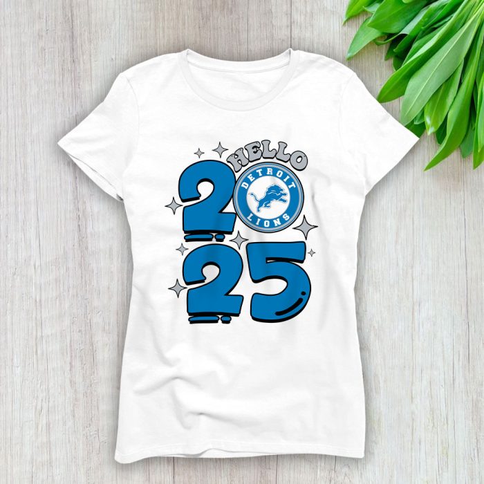 Detroit Lions Happy New Year NFL Gift For Fan Hello 2025 Unisex Sweatshirt TAS22565