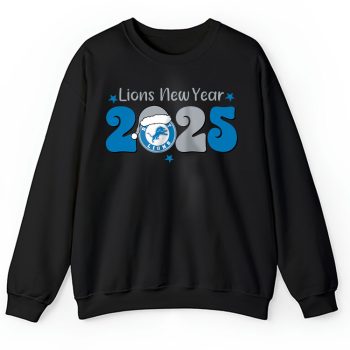 Detroit Lions Happy New Year NFL Gift For Fan Hello 2025 Unisex Sweatshirt TAS22566