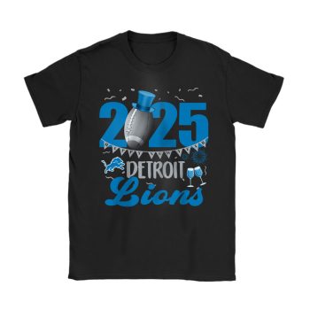 Detroit Lions Happy New Year NFL Gift For Fan Unisex T-Shirt Cotton Tee TAT22571