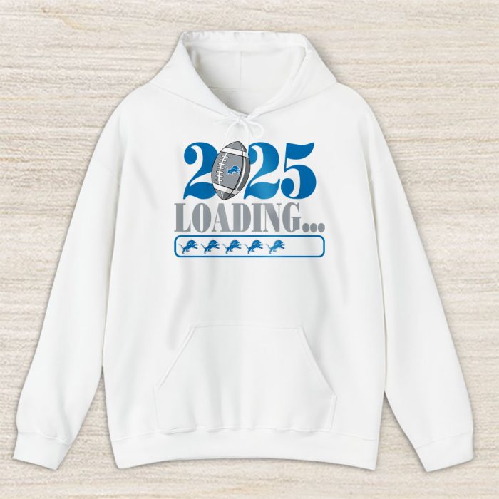 Detroit Lions Happy New Year NFL Loading 2025 Gift For Fan Unisex Hoodie TAH22569