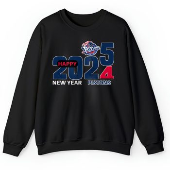 Detroit Pistons Happy New Year NBA Gift For Fan Hello 2025 Unisex Sweatshirt TAS22551
