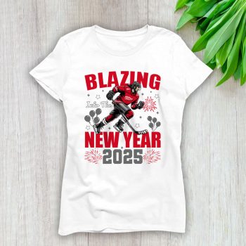 Detroit Red Wings Blazing Into The New Year NHL Gift For Fan Hello 2025 Unisex Sweatshirt TAS22584