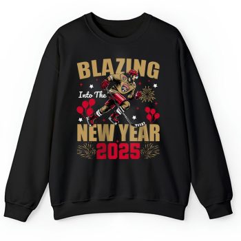 Florida Panthers Blazing Into The New Year NHL Gift For Fan Hello 2025 Unisex Sweatshirt TAS22594