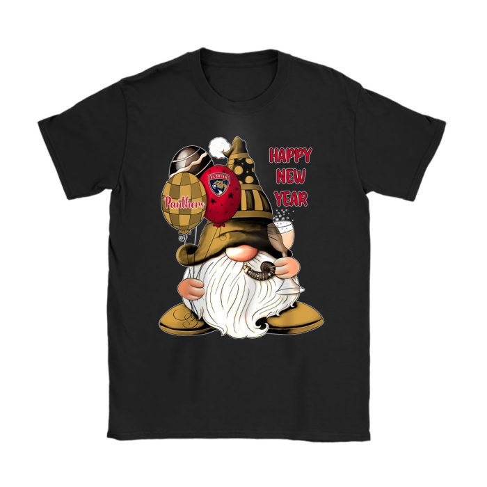 Florida Panthers Happy New Year NHL Gift For Fan Cute Gnomes Unisex T-Shirt Cotton Tee TAT22593