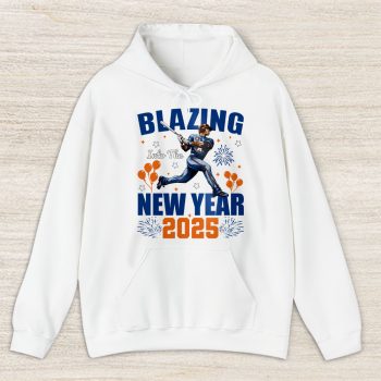 Houston Astros Blazing Into The New Year MLB Gift For Fan Hello 2025 Unisex Hoodie TAH22638