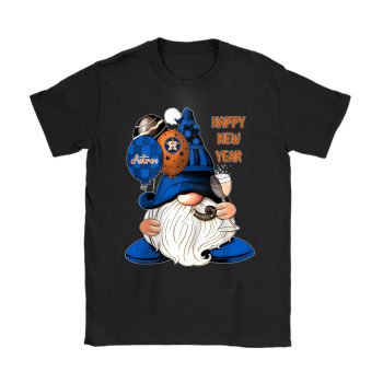 Houston Astros Happy New Year MLB Gift For Fan Cute Gnomes Unisex T-Shirt Cotton Tee TAT22637