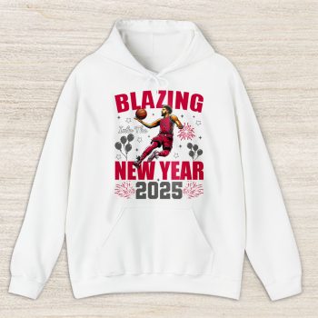 Houston Rockets Blazing Into The New Year NBA Gift For Fan Hello 2025 Unisex Hoodie TAH22632