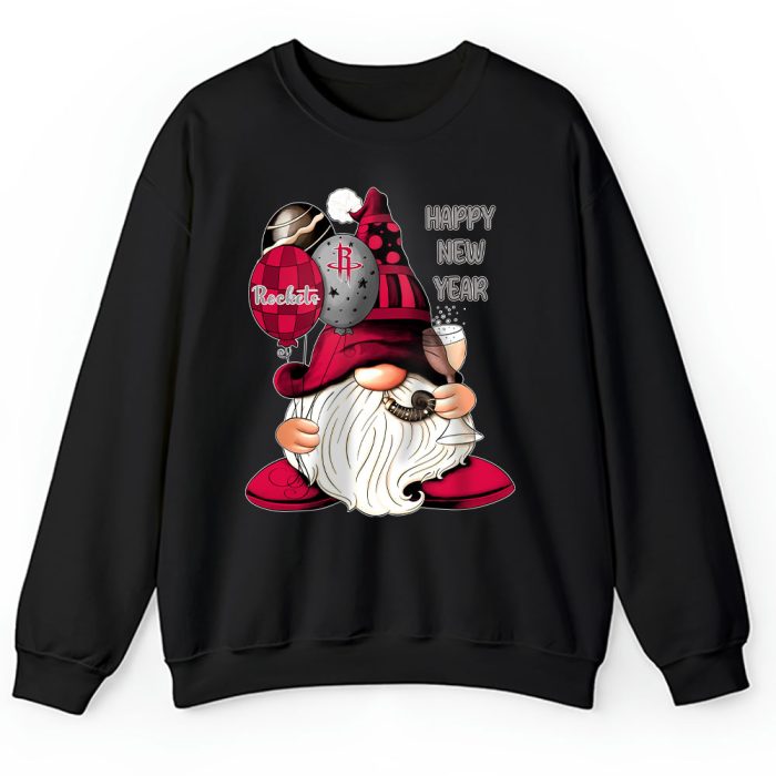 Houston Rockets Happy New Year NBA Gift For Fan Cute Gnomes Unisex Sweatshirt TAS22631