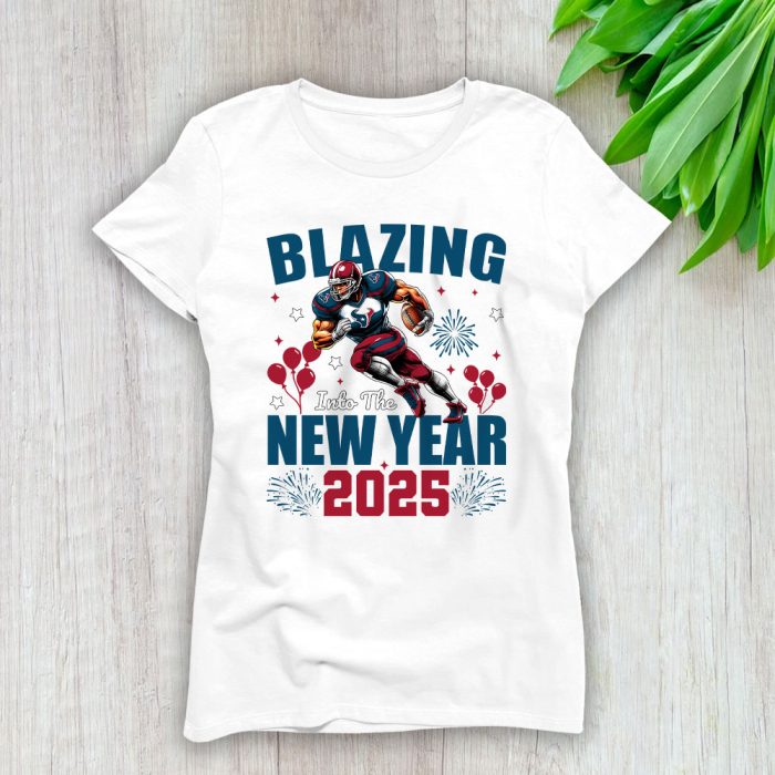 Houston Texans Blazing New Year NFL Gift For Fan Hello 2025 Unisex Sweatshirt TAS22627