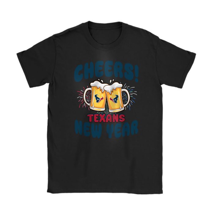 Houston Texans Happy New Year NFL Gift For Fan Cheers 2025 Unisex T-Shirt Cotton Tee TAT22614
