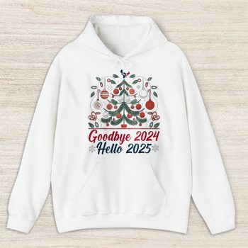 Houston Texans Happy New Year NFL Gift For Fan Goodbye 2024 Hello 2025 Unisex Hoodie TAH22616