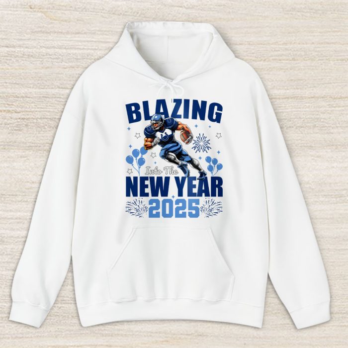 Indianapolis Colts Blazing New Year NFL Gift For Fan Hello 2025 Unisex Hoodie TAH22652