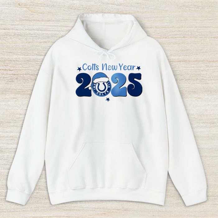 Indianapolis Colts Happy New Year NFL Gift For Fan Hello 2025 Unisex Hoodie TAH22645