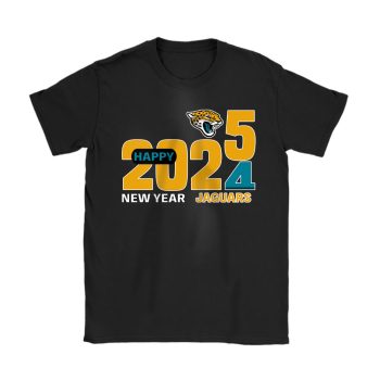 Jacksonville Jaguars Blazing New Year NFL Gift For Fan Hello 2025 Unisex T-Shirt Cotton Tee TAT22659
