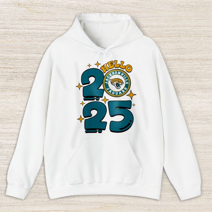 Jacksonville Jaguars Happy New Year NFL Gift For Fan Hello 2025 Unisex Hoodie TAH22663