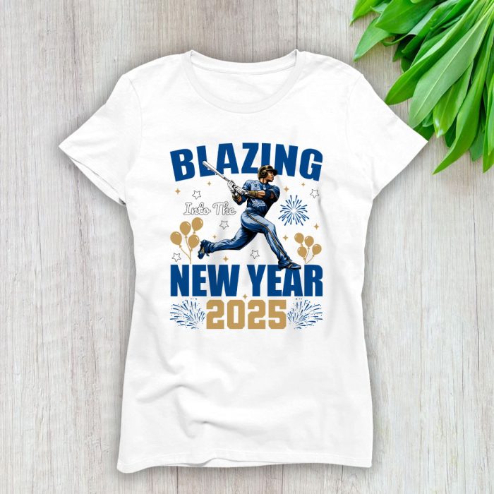 Kansas City Royals Blazing Into The New Year MLB Gift For Fan Hello 2025 Unisex Sweatshirt TAS22691