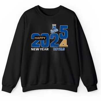 Kansas City Royals Happy New Year MLB Gift For Fan Hello 2025 Unisex Sweatshirt TAS22686