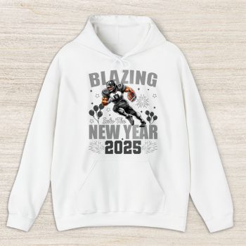 Las Vegas Raiders Blazing New Year NFL Gift For Fan Hello 2025 Unisex Hoodie TAH22760