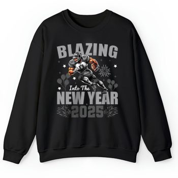 Las Vegas Raiders Blazing New Year NFL Gift For Fan Hello 2025 Unisex Sweatshirt TAS22760