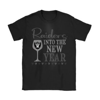 Las Vegas Raiders Happy New Year NFL Gift For Fan Cheers To A New Year Unisex T-Shirt Cotton Tee TAT22751
