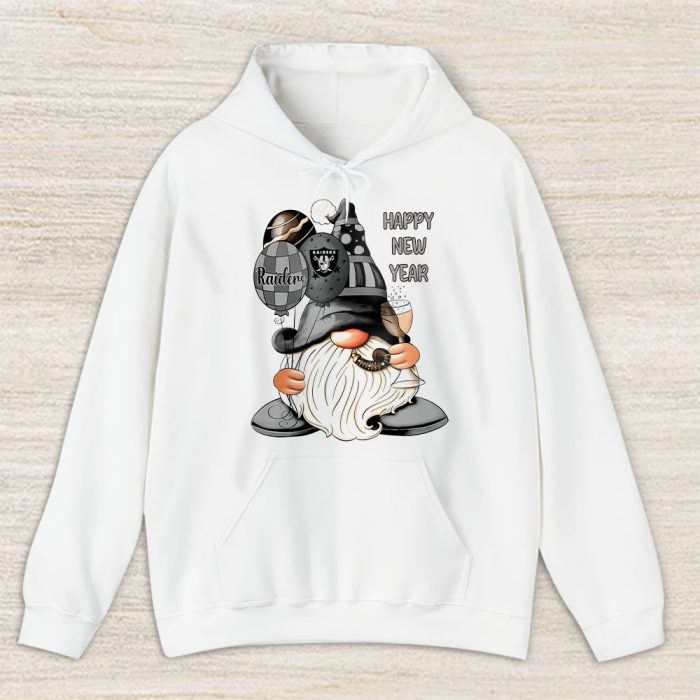 Las Vegas Raiders Happy New Year NFL Gift For Fan Cute Gnomes Unisex Hoodie TAH22759