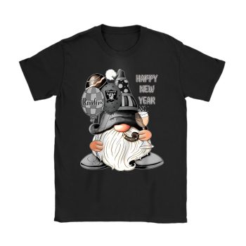 Las Vegas Raiders Happy New Year NFL Gift For Fan Cute Gnomes Unisex T-Shirt Cotton Tee TAT22759