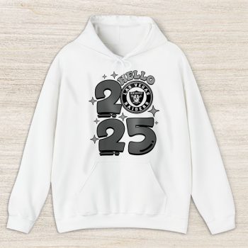 Las Vegas Raiders Happy New Year NFL Gift For Fan Hello 2025 Unisex Hoodie TAH22752