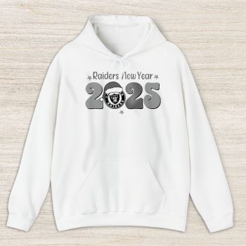 Las Vegas Raiders Happy New Year NFL Gift For Fan Hello 2025 Unisex Hoodie TAH22753