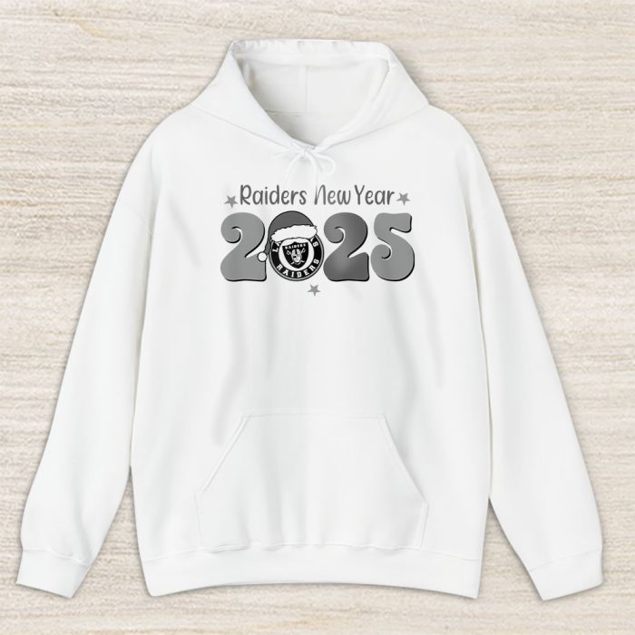 Las Vegas Raiders Happy New Year NFL Gift For Fan Hello 2025 Unisex Hoodie TAH22753